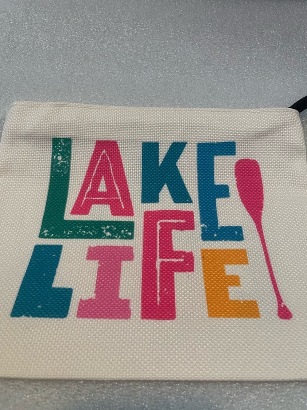 Lake Life Canvas Pouch - Colorful Lettering ⭐️2 for 13⭐️